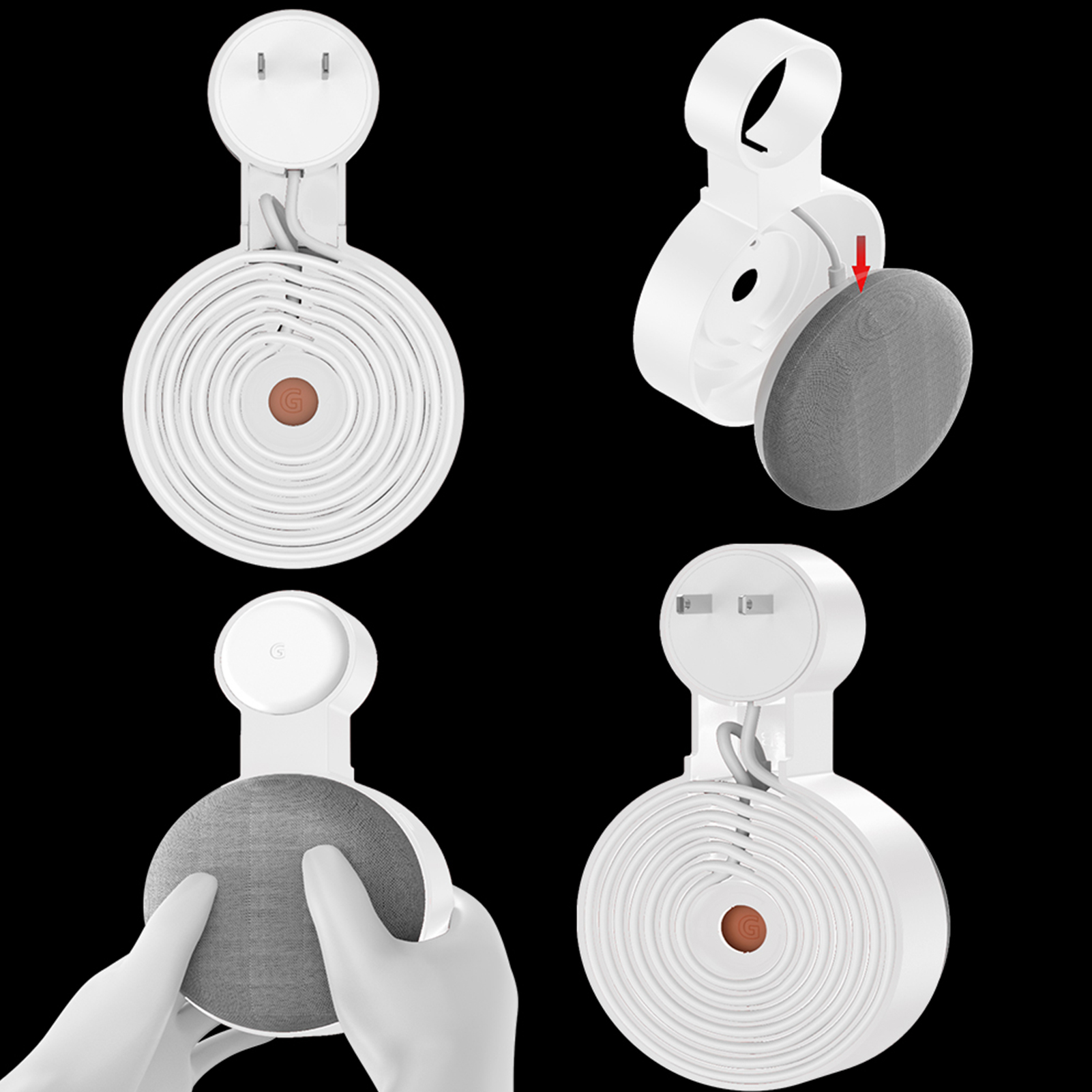 Google Speaker Nest Mini - Outlet Wall Mount Holder Bracket สําหรับ