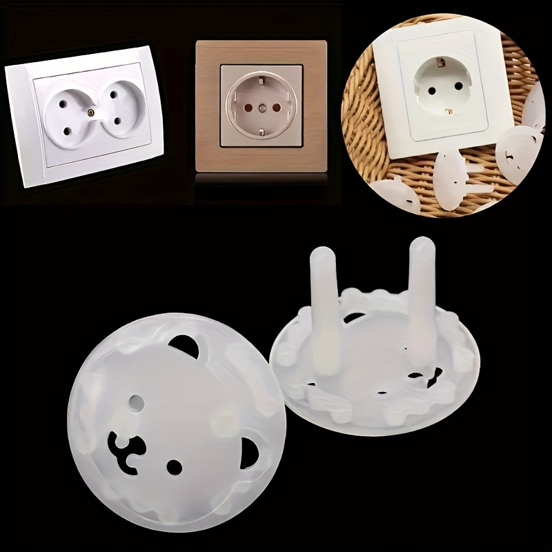 Outlet Cover Baby - 10 ชิ้นหมี EU ปลั๊กไฟปลั๊กไฟฟ้าเด็กทารกเด็กความปลอดภัยป้องกันไฟฟ้าช็อตปลั๊กที่ครอบ