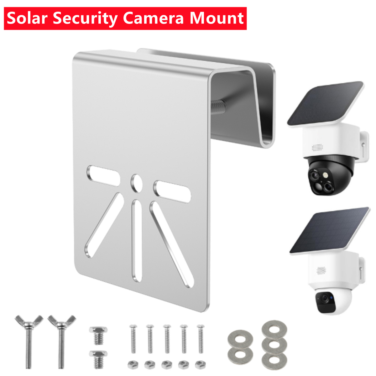 Eufy Camera S340 - ขายึดรางน้ำฝนแบบติดผนัง ขายึดรางน้ำฝน ขายึดติดผนังโลหะ ขายึดกล้องโซลาร์เซลล์สำหรับยูฟี่ โซโลแคม เอส