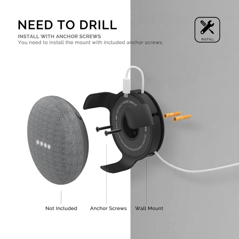 Outlet Wall Mount Holder สําหร - Google Speaker Nest Mini บทวิจารณ์และราคา