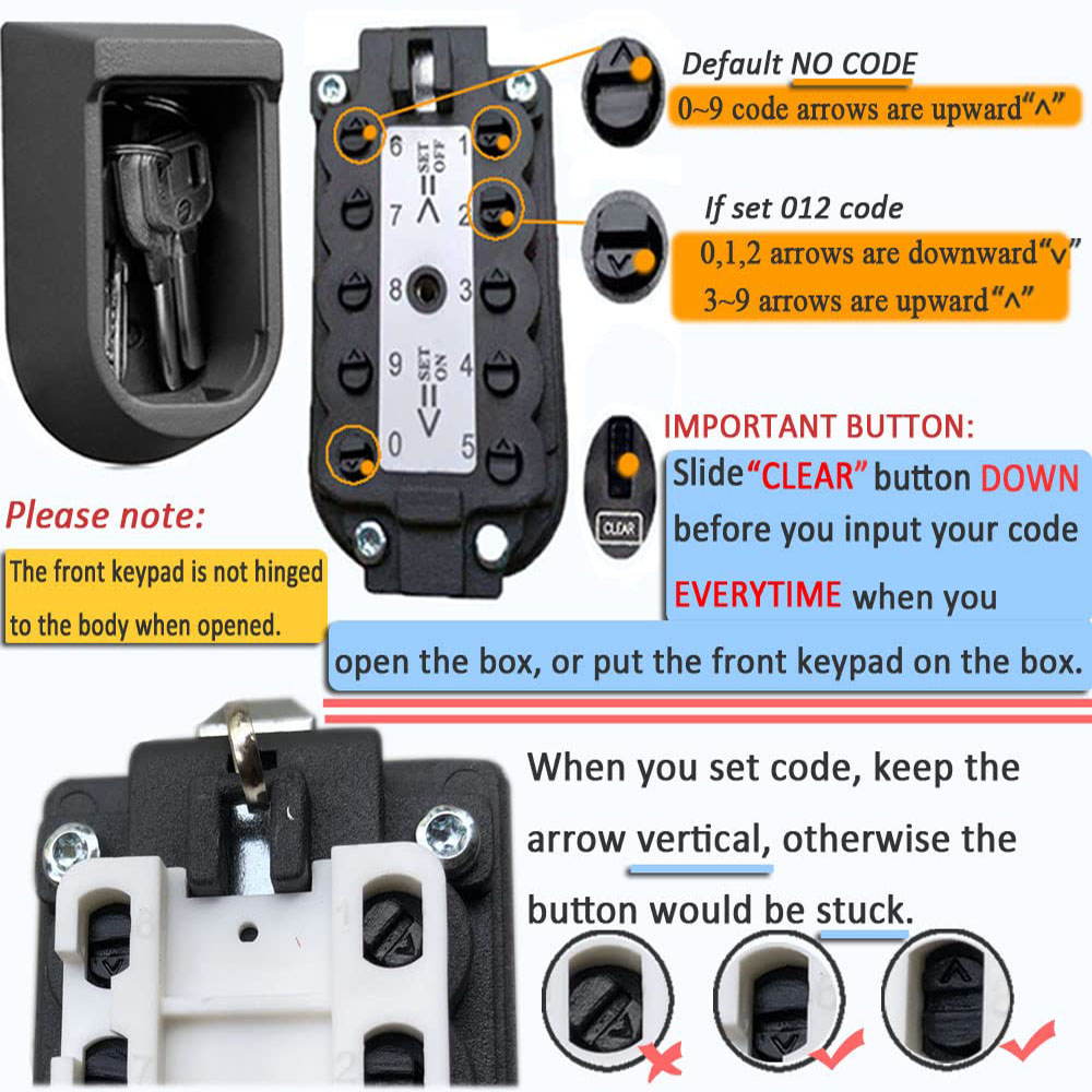 กล่องล็อคกุญแจติดผนัง แบบกดปุ่ - Lockbox Key Secure บทวิจารณ์และราคา