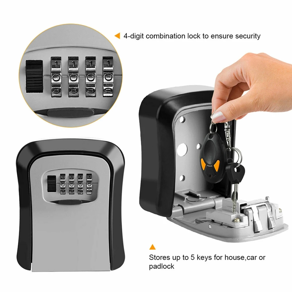 Wall Mount กล่องล็อคกุญแจรหัสผ - Lockbox Key Secure บทวิจารณ์และราคา