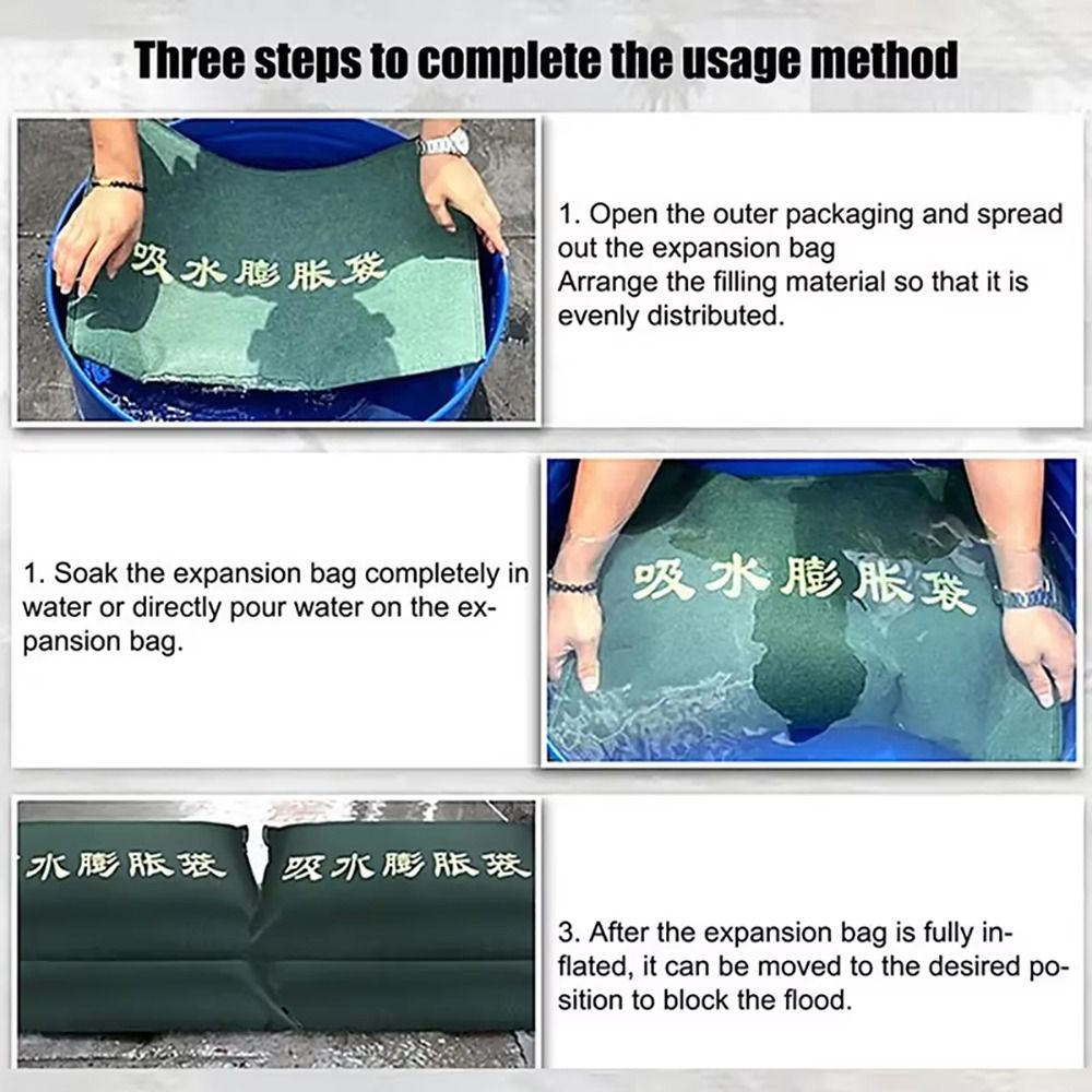 ถุงทรายดูดซับน้ำแบบใช้ซ้ำได้ 1 - Flood Barrier Bag บทวิจารณ์และราคา